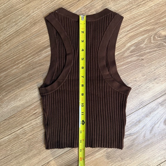 H&M Brown Ribbed Tank Top - Picture 3 of 3